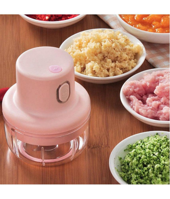 ASIAN - Chopper Multicolour Acrylic Electric Chopper 300 ml ( Pack of 1 ) - Multicolour