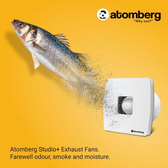 Atomberg Studio+ 150mm BLDC motor Energy Saving Exhaust Fan |White