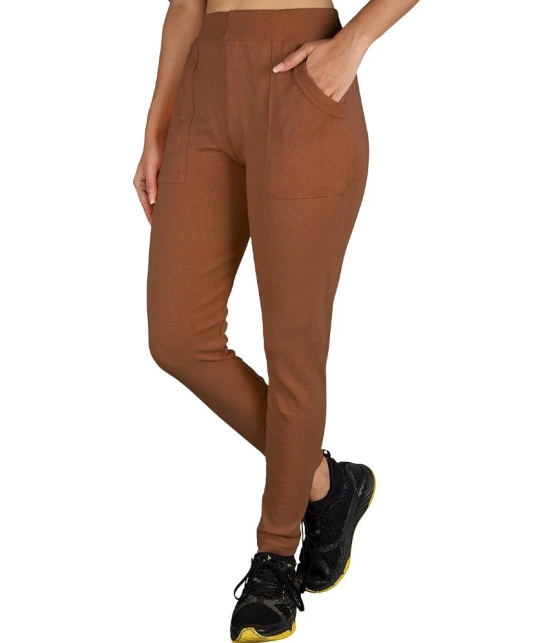 KARARO JEGGINGS - Cotton Blend Skinny Fit Mustard Womens Jeggings ( Pack of 2 ) - None