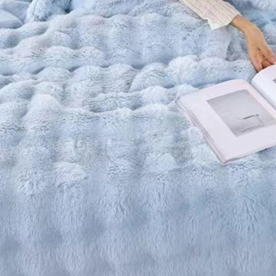 Luxury Rabbit Fur ultra warm / Double Bed Winter Quilt - A Premium Product Range-Style 6 / Double