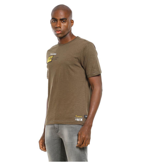 Colt Cotton Brown Solids T-Shirt Single Pack - None