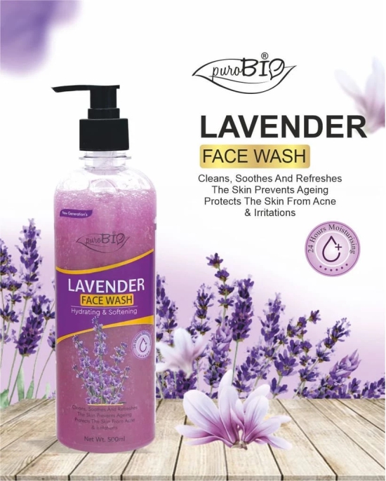 Purobio Hydrating & Softening Lavender Face wash - 500ml