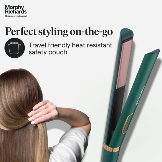 Morphy Richards KeraFlow HS3500 Keratin Hair Straightener-Green