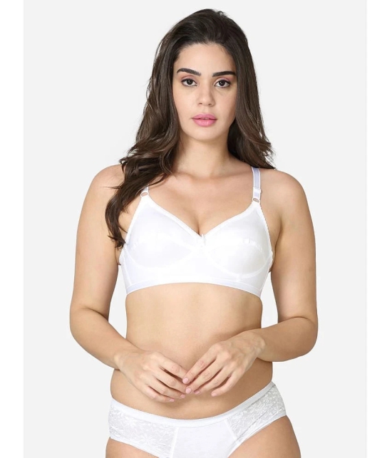 VStar - White Cotton Non Padded Womens Everyday Bra ( Pack of 1 ) - None