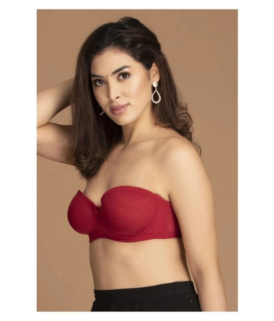 Clovia Pack of 1 Lace Womens Everyday Bra ( Maroon ) - 36D