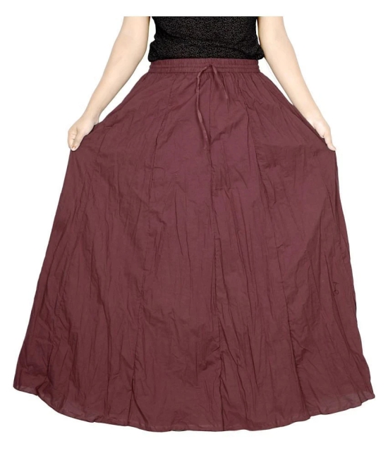 Sttoffa Cotton Broomstick Skirt - Brown - 36