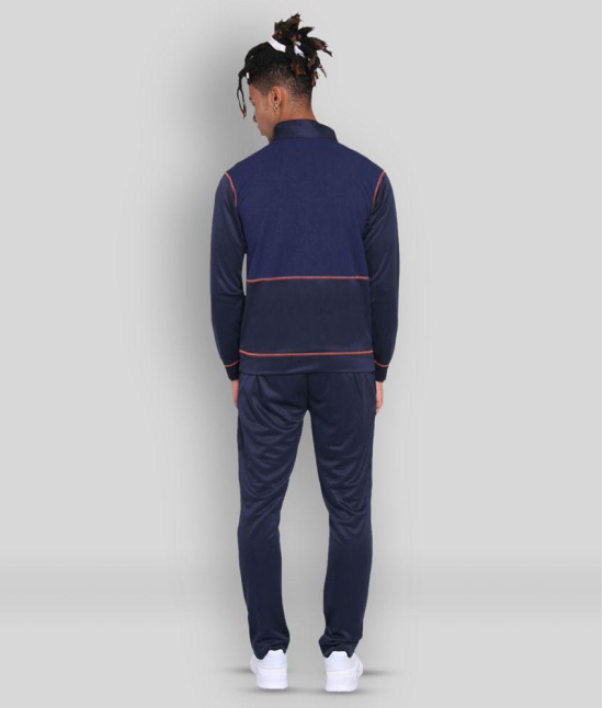 OFF LIMITS - Navy Blue Polyester Regular Fit Colorblock Mens Sports Tracksuit ( Pack of 1 ) - XL