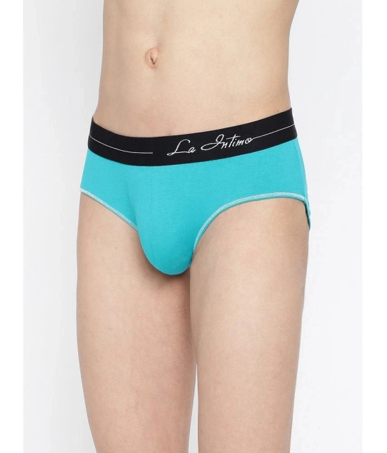 La Intimo Cotton Mens Briefs ( Teal ) - None