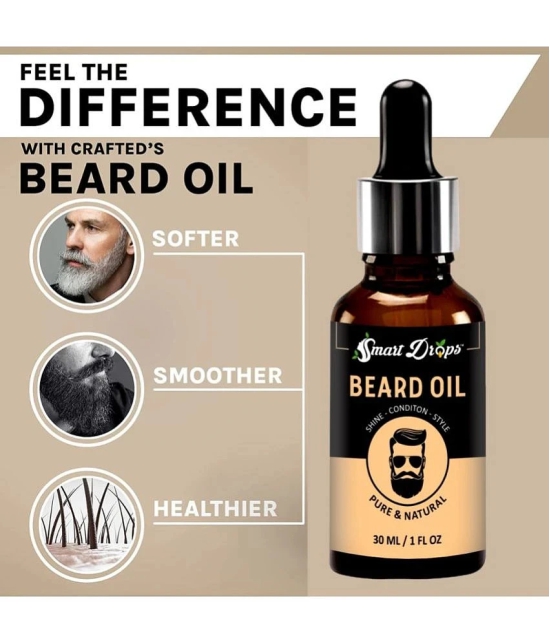 Smartdrops 30mL Promotes Beard Growth Beard Oil ( Pack of 2 )