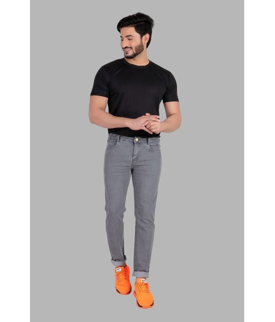 RAGZO Slim Fit Basic Mens Jeans - Grey ( Pack of 1 ) - None