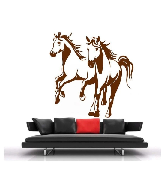 Decor Villa Running Horse PVC Wall Stickers