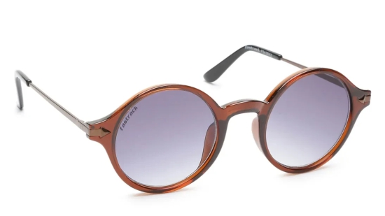 Brown Round Men Sunglasses (P343BK2|45)