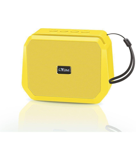 CYOMI MAX 647 YELLOW 5 W Bluetooth Speaker Bluetooth V 5.1 with USB,3D Bass Playback Time 4 hrs Yellow - Yellow