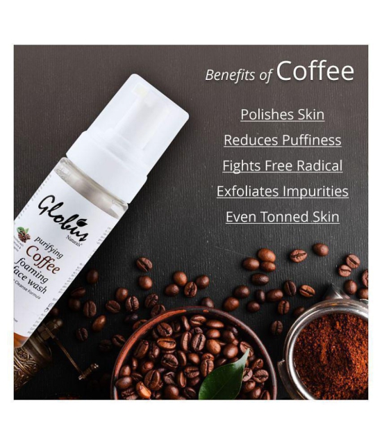 Globus Naturals Purifying Coffee Foaming Face Wash 150 mL