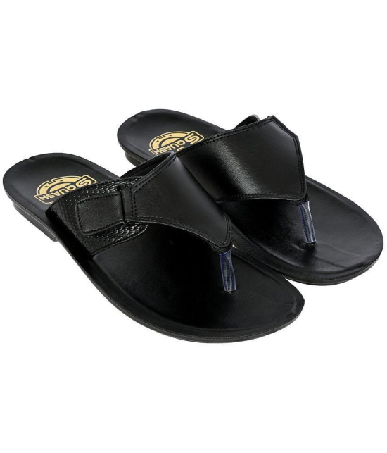 Squash - Black Mens Thong Flip Flop - None