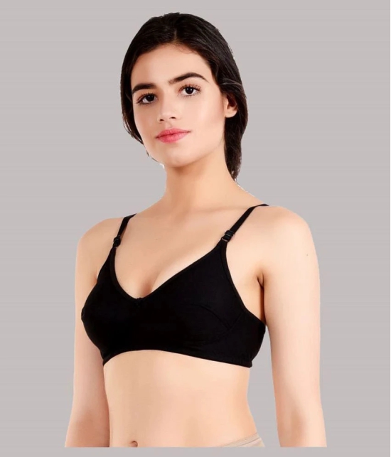 Kiran Enterprises - Multicolor Cotton Blend Non Padded Womens T-Shirt Bra ( Pack of 6 ) - None