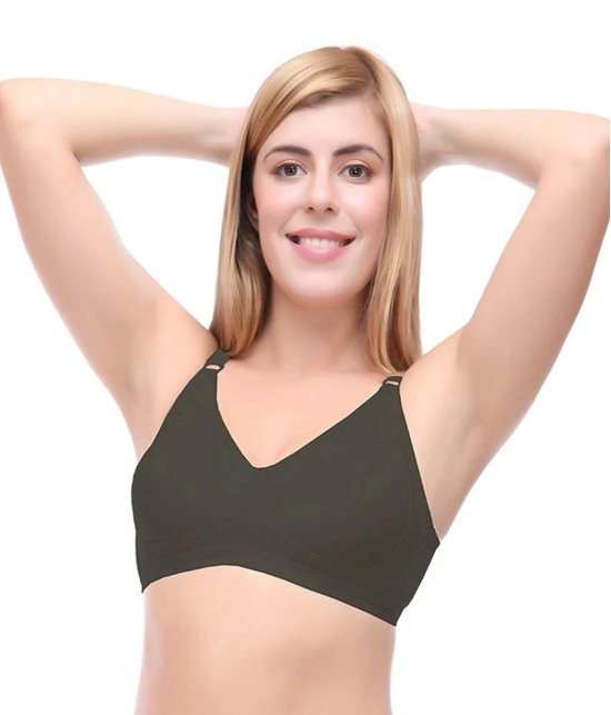 Selfcare Multi Color Poly Cotton T-Shirt Bra Bra Pack of 2 - 40D