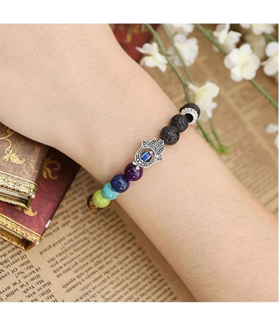 FASHION FRILL - Black Bracelet ( Pack of 1 ) - None