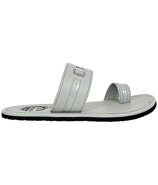 Squash Grey Mens Leather Slipper - None