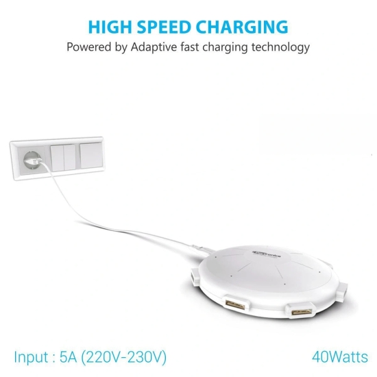 PORTRONICS POR 343 UFO HOME CHARGER (Color - White) by ZALANI COLLECTION NX