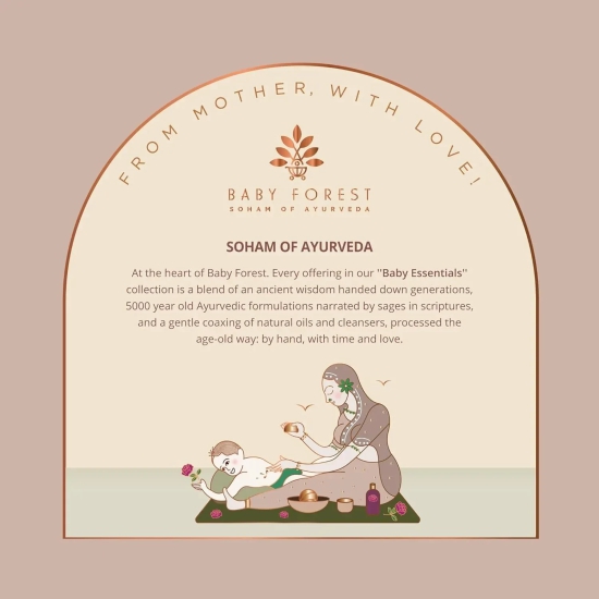 Baby Forest Somya Nikhaar Baby Loi Ubtan | Natural & Organic | Newborn Skin Hair Removal | With 5 Natural & Ayurvedic Ingredients | Derma Safe