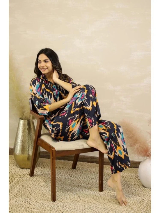 Label Flavia Multi Color Printed Pant Top Set - None