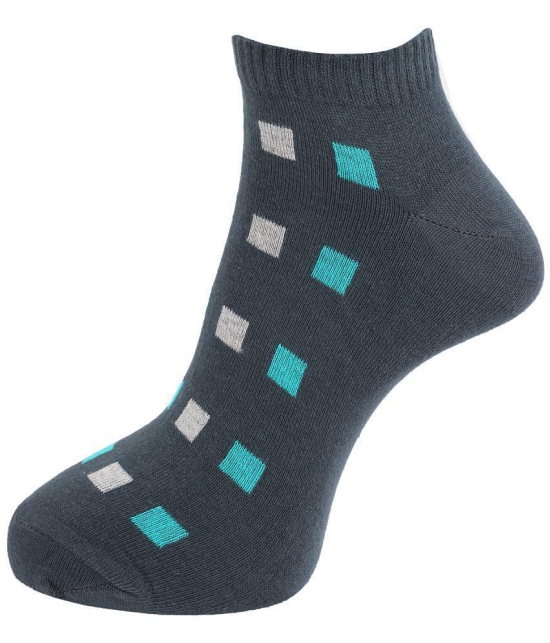 Dollar Socks - Cotton Mens Printed Multicolor Ankle Length Socks ( Pack of 5 ) - Multicolor