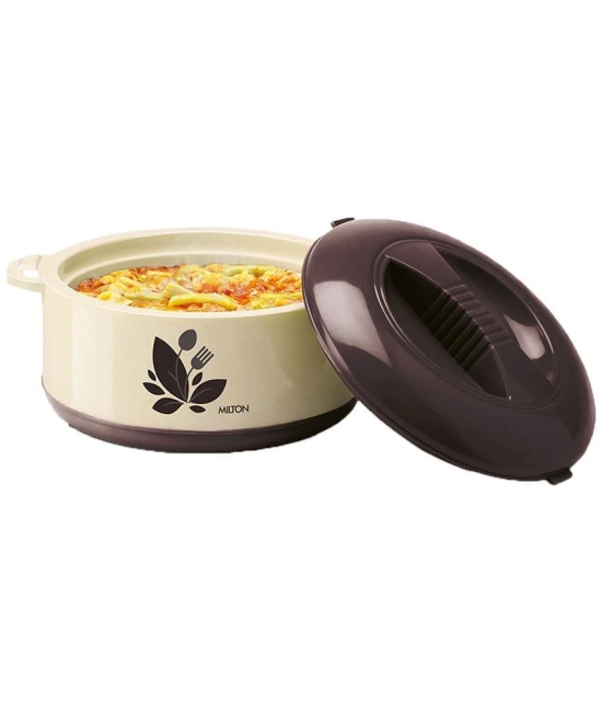 Milton New Orchid 2500 Inner Steel Casserole, 2360 ml, Dark-Brown - Dark Brown