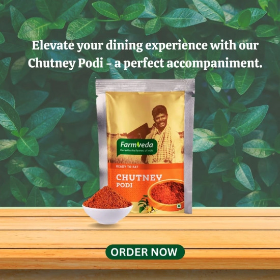 Farm Veda Chuteny Podi, 100 Gm