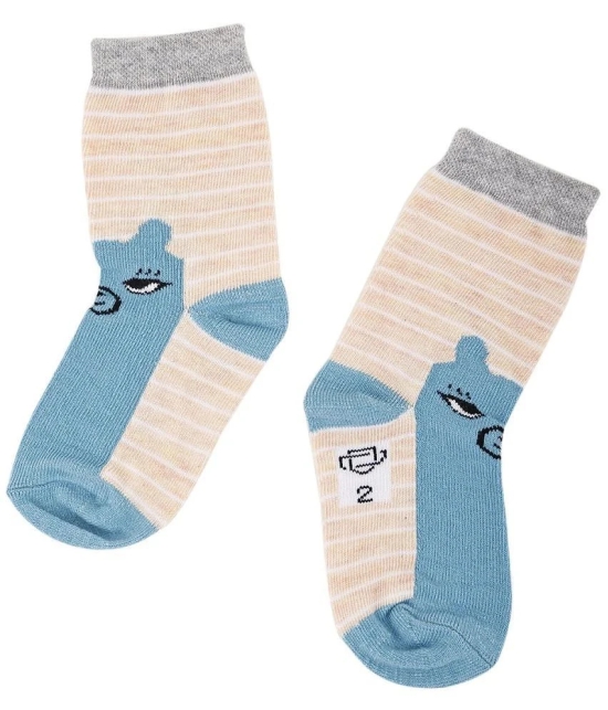 Dollar Socks Multicolor Cotton Blend Boys Ankle Length Socks ( Pack of 3 ) - 3-4 years