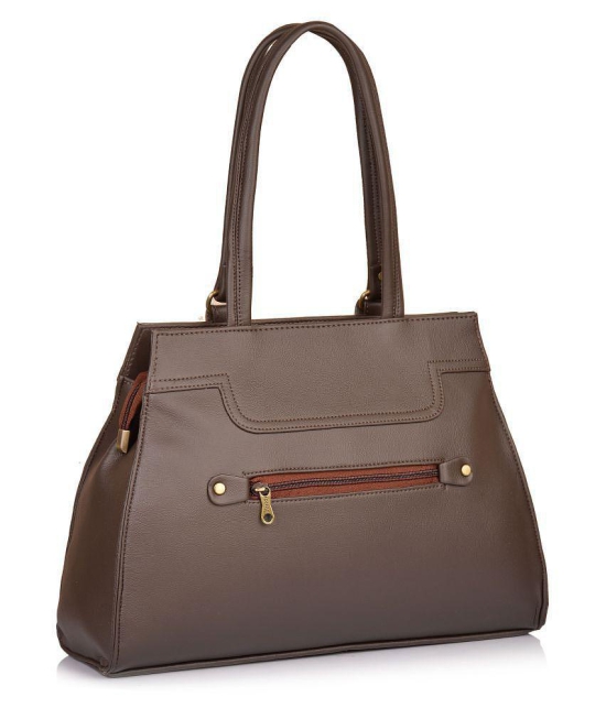 Fostelo Brown P.U. Shoulder Bag - Brown