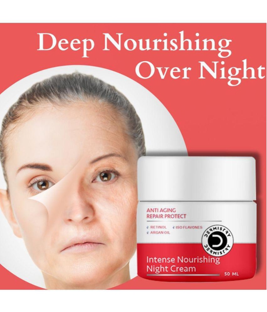 Dermistry Anti Aging Retinol & Argan Oil Night Repair Cream Removes Fine Lines Wrinkles Puffiness Moisturizer Reverses Signs of Ageing Skin Repair Firming Brightening Lightening Transforming