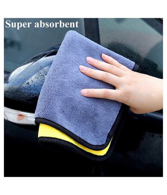 INGENS Microfiber Cloth for Car Cleaning and Detailing, Dual Sided, Extra Thick Plush Microfiber Towel Lint-Free(Pack of 5), Multicolor 650 GSM, 40cm x 40cmÂ â?¦