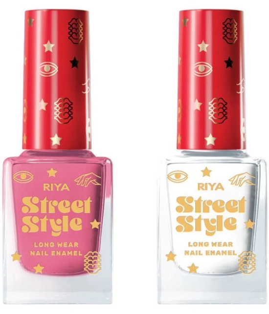 Street Style Multi Glossy Nail Polish ( Pack of 2 )