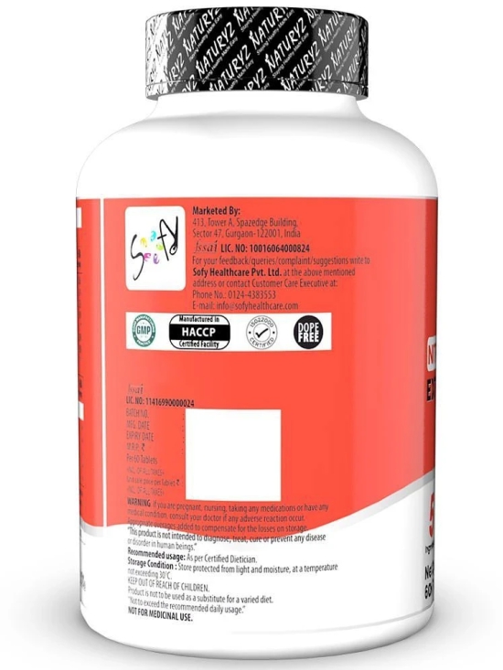 NATURYZ N-Nitric Pump L-Arginine - 60 60 no.s