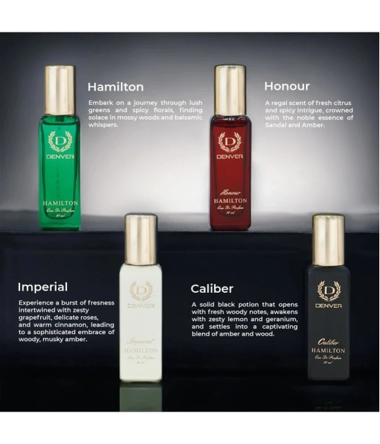 Denver Hamilton Luxury Perfume Gift Set - Hamilton, Caliber, Honour, Imeprial EDP - 20ML Each