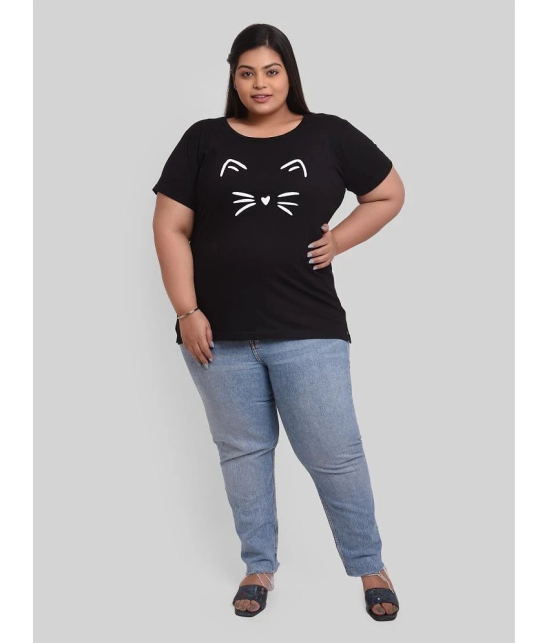 Neo Garments - Black Cotton Regular Fit Womens T-Shirt ( Pack of 1 ) - 6XL