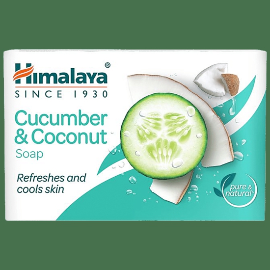 Himalaya Cucumber & Coconut Soap, Refreshes & Rejuvenates Skin, 75 G