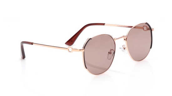 Brown Geometric Sunglasses for Women