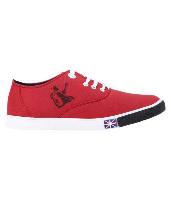 Kzaara Sneakers Red Casual Shoes - 6