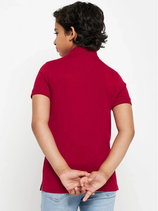 UNIBERRY - Red Cotton Blend Boys Polo T-Shirt ( Pack of 1 ) - None