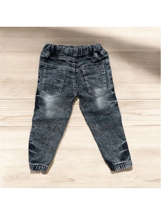 ICONIC ME- Kids Black/Grey Denim Jogger Jeans - None