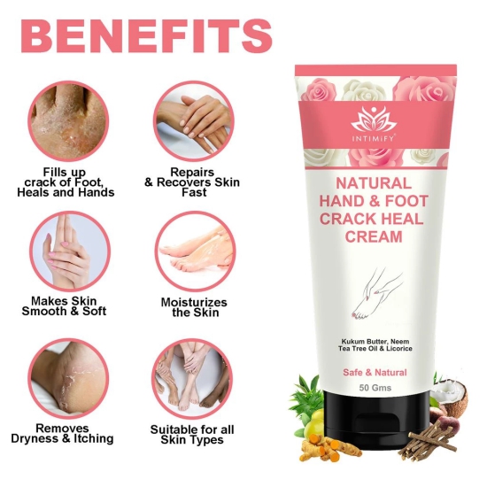 Intimify Foot Crack Cream, Foot Care, Krack Cream, Foot Crack, Foot Cream ( 50 g )