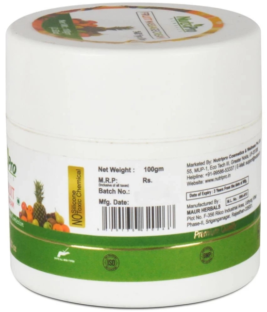 NutriPro Fruit Massage Cream With Massager | Extract With Bees Wax,Almond Oil & Apple Extract,150 GM