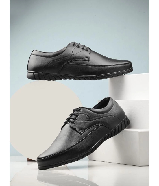 Aadi Black Men's Derby Formal Shoes - None