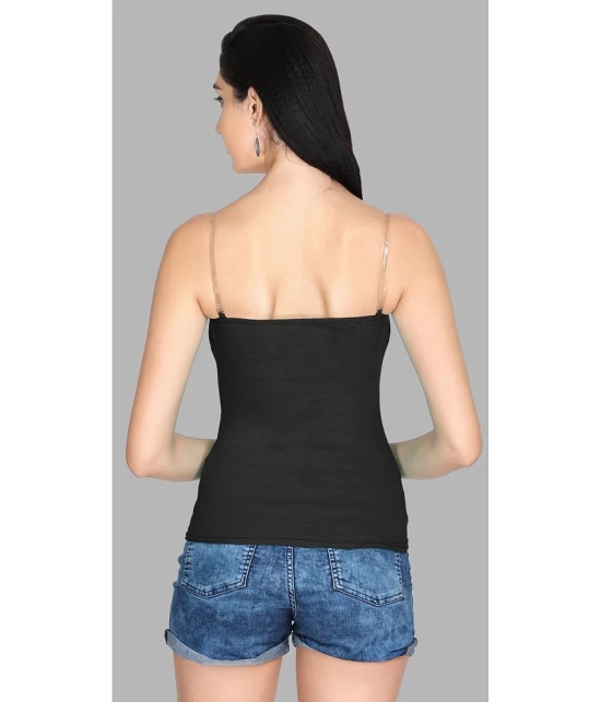 Madam Camisole Cotton Blended Camisoles - Black Single - None