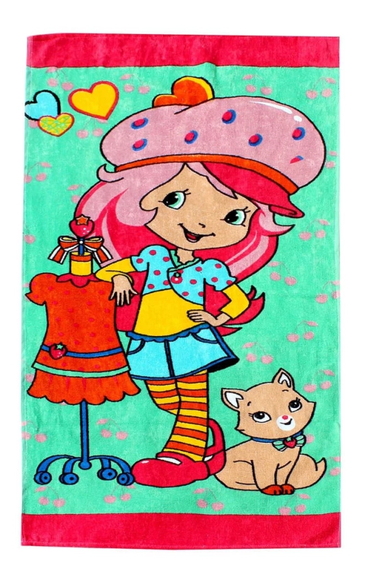 Mandhania Boy's and Girl's Cotton Cartoon Printed Bath Towels, Multicolour