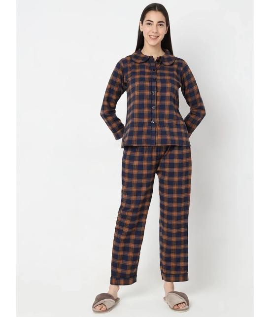 Smarty Pants - Brown Cotton Womens Nightwear Nightsuit Sets ( Pack of 1 ) - None