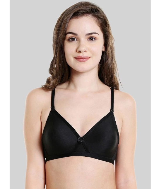 Bodycare Black Cotton Blend Non Padded Womens Everyday Bra ( Pack of 1 ) - None