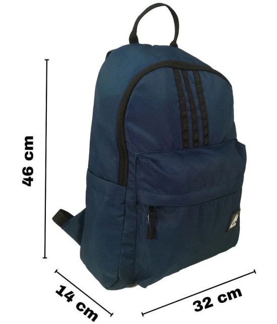 MIKE 25 Ltrs Navy Blue School Bag for Boys & Girls